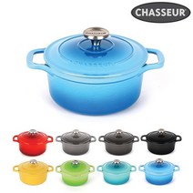 [차세르] 프리미엄 무쇠주물 양수냄비 18cm 색상 선택가능, 09_블랙, 상세 설명 참조