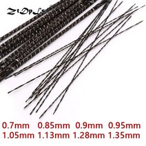 밴드쏘 각도 절단기 목공기계 12pcs 130mm 스크롤 지그 톱 블레이드 나선형 치아 1 8 종류의 나무 톱 블레이드 스틸 와이어 금속 절단 손 공예 도구 조각, 1호