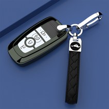 DFMEI 적용 가능한 머스탱 키 커버 21 Ford Mustangmach-e 쉘 자동차 내부 수정, 회색 [단일 쉘+램스킨 버클]