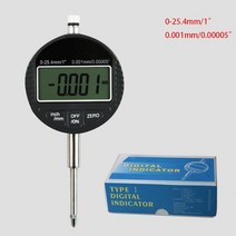 디지털 압력계 다이얼 테스트 0-12.7mm0.5 0-25.4mm1 범위 게이지 표시기, 0-25.4 0.001mm