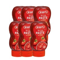 레고스 토마토 페이스트 스퀴즈 400g Leggos Tomato Paste Squeeze, 6팩, 6개