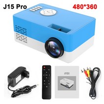 휴대용빔 프로젝터 미니 캠핑용 간편한 스마트 휴대용 15 휴대용 85, 블루프로, au 플러그