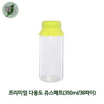프리미엄 다용도쥬스페트 350ml 38파이 (1박스196개), 겉마개-백
