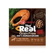 하림 펫푸드 어덜트 소고기 더리얼 그레인프리 오븐베이크드 강아지 사료, 1.6kg, 연어