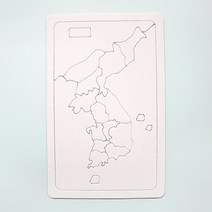 에듀레드 핸즈노리 우리나라지도퍼즐꾸미기 16pcs, 1
