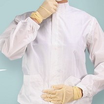 케이엠 방진복 크린룸 작업복 제전 무진복 투피스 TP 식품 분진복 바이오 근무복 실험복, 화이트2XL