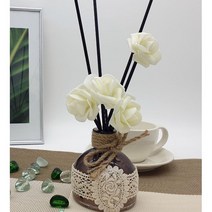마리포사 핑크솔트 디퓨저 핸드메이드 클래식 장미 인테리어디퓨저 150ml, 까시스