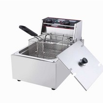치킨 튀김기 10l 업소용 스텐 절전형 대용량, 10L + 바구니 + 뚜껑