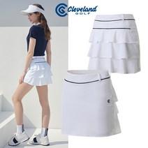 클리브랜드 여성용 골프 3단 캉캉 트리코트 큐롯 CGKWSK1107R1