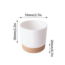 대형/소형 다육 화분 모조 세라믹 플라스틱 실린더 선인장용 배수 구멍, A1