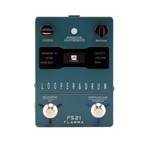 FLAMMA-FS21 드럼 머신 루퍼 기타 Effcts 페달 160 분 루퍼 100 드럼 그루브 지원 LED 스크린으로 소프트웨어 편집, FS21 BR