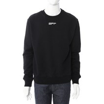 OFFWHITE [명품]로로모다 오프화이트 마스크 페이스 로고 남성 맨투맨 OMBA..