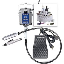 Foredom K.2800 디럭스 보석 세공사 키트 핸드피스 2개와 C.SCT 금속 풋 페달 속도 제어 115v