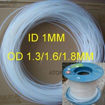ID_1mm PTFE 튜브 OD_1.3mm/1.6mm/1.8mm F4 경질 파이프 260 ℃ 고온, 01 OD 1.3mm (150V)