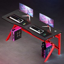 발작 1인용 2인용 pc방 게이밍데스크 컴퓨터책상, G레드