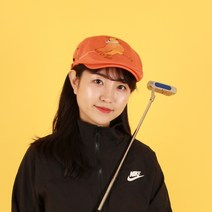 헌팅캡 오렌지 버디 남자 여자 골프 스포츠 캠핑 레저 등산 일상 데일리 모자메이커 뜨레, 땀흡수패드10개