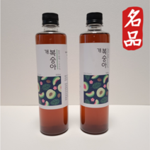 땅끝 해남 개복숭아 액기스 500ml 2병 천연 효소 수제 자연 발효 원액 개복숭아청 진액 엑기스 돌 5년 항아리 숙성 효능 효과 부모님 건강 음료 집들이 축하 선물 판매 농축액, 개복숭아 액기스 원액 500ml X 2개