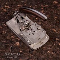 수작업 가죽 공예 칼 도구 natto s manual leather watch 스트랩 커터 leather belt round square 구멍 펀처 핀 버클 구멍 클리퍼 오프너