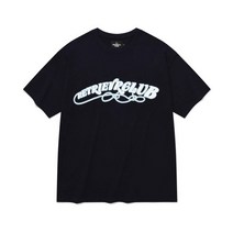 리트리버클럽 TAIL 로고 티셔츠 네이비