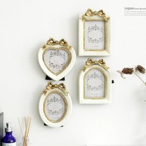 작은 소품 카페인테리어 미니엔틱액자 원룸 웨딩사진 아기초음파 그림 백일사진 엑자, 하트 (K22F499C3)