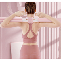 회전 2in1십자 스트레칭봉 핑크스트레칭용품 헬스용품 근력운동 스트레칭봉 홈트, 본상품