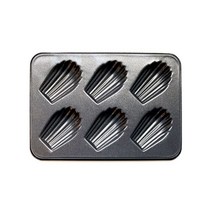국내제작 만들기 과자 양면코팅 팬 가정용 미니오븐 틀 마들렌 6구 빵 논스틱 0W35EDAC, 1개, 1개