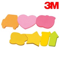 3M포스트잇 모양노트, 윙크하트