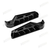 YAMAHA 호환 XMAX 400/300/250/125 바이크 오토바이 리어 발판 CNC 발 페그 페달 V1 V2 액세서리, [01] Black