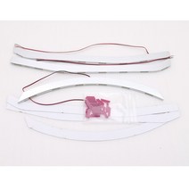 소형트레일러 미니트레일러 캠핑카트레일러 금속 CNC 5V LED 조종석 윙 라이트 바 액세서리 1/14 타미야 RC, 01 1 Set