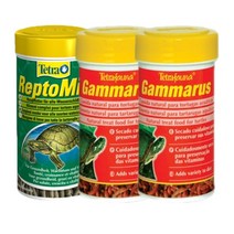 테트라 거북이 사료 렙토민 1000ml + 감마루스 250ml 2p 세트, 1세트