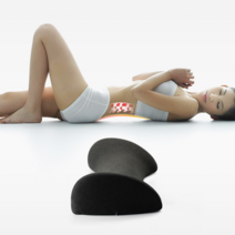 LUVALL 기능성 허리베개 요추 수면 쿠션 패드 통증 디스크, 핑크