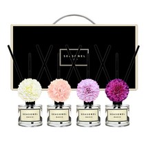시즈넬 사계절 선물세트 디퓨저 50ml x 4p 메리골드 믹스꽃, 오아시스향