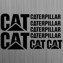 자동차 스티커 앰블러 자동차 스티커 들어 갔어 방수 PVC 재미 Caterpillar CAT Aufkleber Bagger 굴삭기, 01 Black_01 30cm