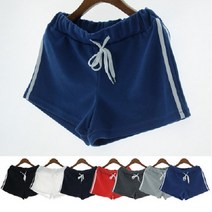 여성용 옆줄 3부 트레이닝 반바지 런닝팬츠 숏팬츠