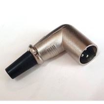 캐논 XLR 수 ㄱ자 납땜용 커넥터 male 마이크 단자