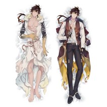2D Genshin Impact Dakimakura Handsome Kaeya Xiao 베개 커버 허깅 바디 베개 일본 애니메이션 게임 베개 케이스 Otaku Pilow 1, 베갯잇 11, 160X50cm 양방향, 1개