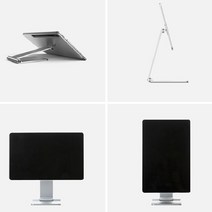 갤럭시탭 접이식 휴대용 마그네틱 자석 거치대 스탠드 FP-Tab, 실버, S7FE/S7PLUS/S8PLUS (12.4인치)