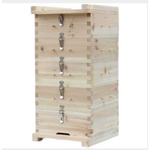 토종벌통 전나무 격자 벌집 세트 5단 5층 꿀벌통 됫박, 분산 - 로그 23x23, 1개