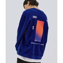 TRILLION 컬러그라데이션 오버핏 맨투맨 TR9SMT001 (BLUE)