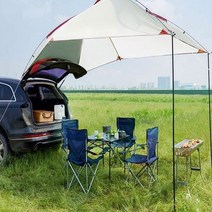 승용차 suv 차박텐트 스포티지 코나 티볼리 코란도 suv 도킹 카텐트 어닝 타프 그늘막, 화이트그린
