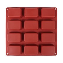 [GO5109 천연비누만들기 몰드] CA010 - 라운드 직사각형 12구, 5개(5060원)