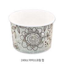 240cc 아이스크림컵 / 일회용 종이컵, 100개입, 1개