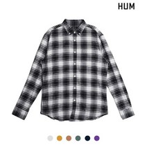 [HUM]유니) 플란넬 체크 셔츠(FHMFCSL706P)