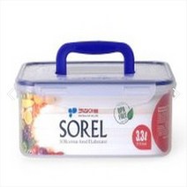 키친아트 소렐 투명 핸디 김치통 반찬통 밀폐 용기 6종모음, 4.7L