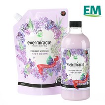 에버미라클 EM 초고농축 섬유유연제 본품+리필 라일락 블루밍 부케, 2세트, 1세트