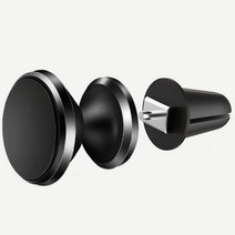 마그네틱 송풍구 거치대 핸드폰 차량용 자석 그랜저TG 더뉴K3 투싼 아반떼HD 베라크루즈 베뉴 모하비 휴대폰 컨트리맨 자동차 스타리아 k7 포터2 코나, 블랙