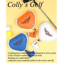 Collys 콜리스 타조 반달 퍼터 커버, 화이트