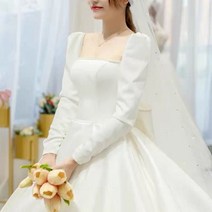 연주회 파티 스몰웨딩 웨딩커플룩 수입웨딩드레스 실크 프로포즈000030644