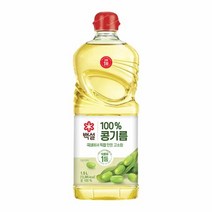 CJ 백설 콩기름 1.5L 가정용 식당용 대용량 업소용 가성비 부침요리 튀김요리, 6개