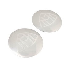 자동차 휠 커버 4개 벤츠 마이바흐 휠 캡 56mm 로고 튜닝 악세사리 용품, 4개-56mm-실버